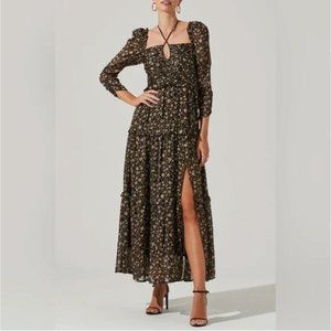 ASTR the Label Lovestruck Floral Halter Maxi Dress